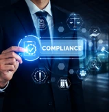 Digital compliance interface representing Odoo implementation services and Odoo ERP implementation for stronger business compliance.