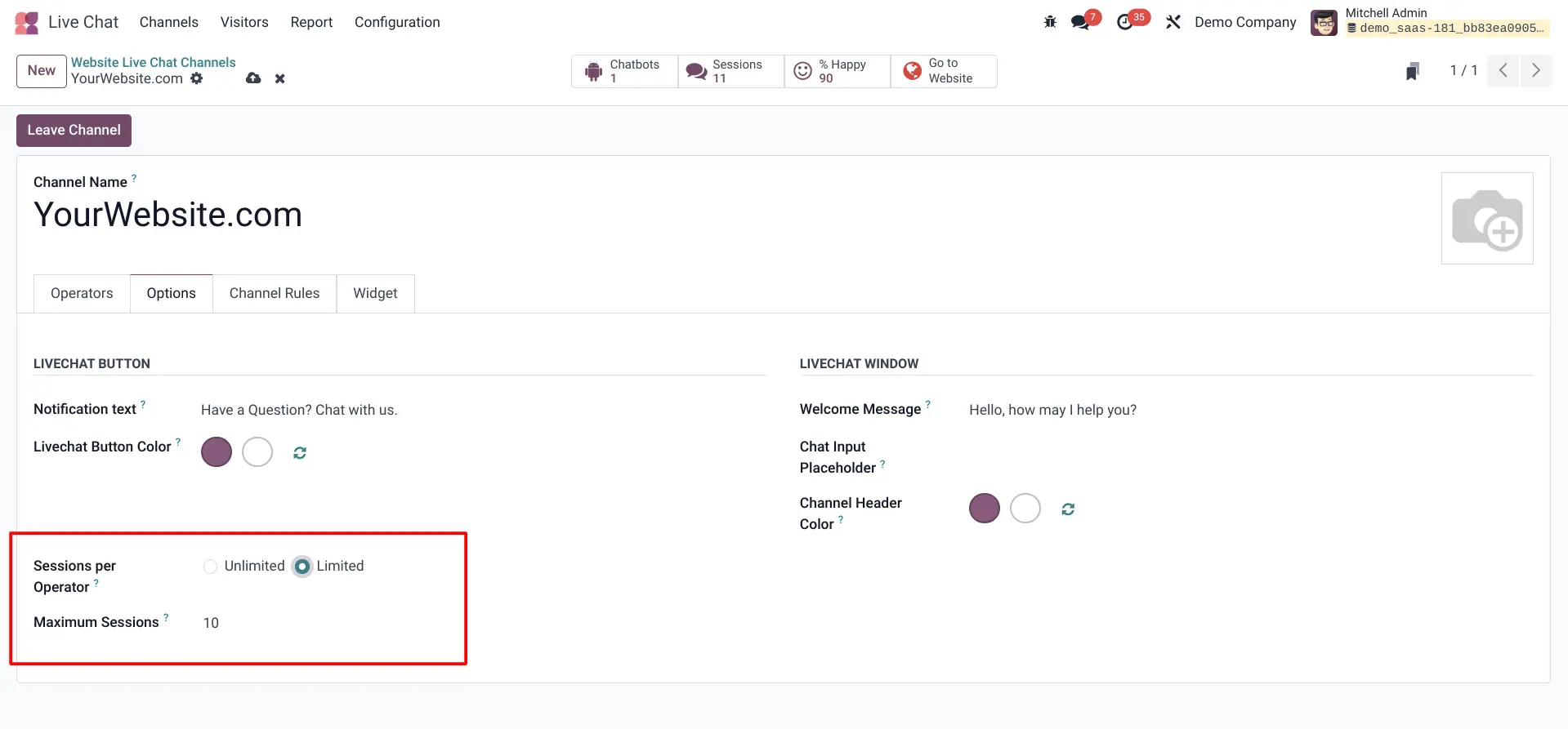 Concurrent Chat Limits Concurrent Chat Limits